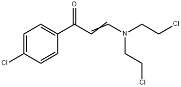 1-(4-CHLOROPHENYL)-3-[DI(2-CHLOROETHYL)AMINO]PROP-2-EN-1-ONE Struktur