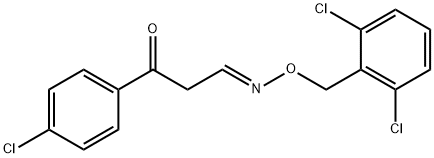 3-(4-CHLOROPHENYL)-3-OXOPROPANAL O-(2,6-DICHLOROBENZYL)OXIME Struktur