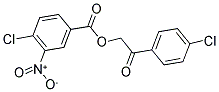 2-(4-CHLOROPHENYL)-2-OXOETHYL 4-CHLORO-3-NITROBENZOATE Struktur