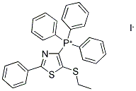 [5-(ETHYLTHIO)-2-PHENYL-1,3-THIAZOL-4-YL](TRIPHENYL)PHOSPHONIUM IODIDE Struktur