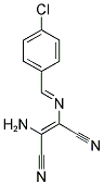 2-AMINO-1-(1-AZA-2-(4-CHLOROPHENYL)VINYL)ETHENE-1,2-DICARBONITRILE Struktur