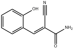 2-CYANO-3-(2-HYDROXYPHENYL)ACRYLAMIDE Struktur