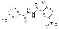 N'1-(3-METHOXYBENZOYL)-2-CHLORO-5-NITROBENZENE-1-CARBOHYDRAZIDE Struktur