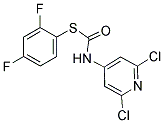 2,4-DIFLUOROPHENYL [(2,6-DICHLORO-4-PYRIDYL)AMINO]METHANETHIOATE Struktur