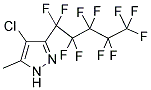 4-CHLORO-5-METHYL-3-(PERFLUOROPENTYL)PYRAZOLE Struktur