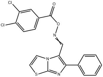 5-(([(3,4-DICHLOROBENZOYL)OXY]IMINO)METHYL)-6-PHENYLIMIDAZO[2,1-B][1,3]THIAZOLE Struktur