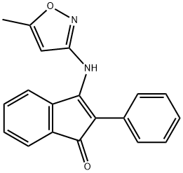 3-((5-METHYLISOXAZOL-3-YL)AMINO)-2-PHENYLINDEN-1-ONE Struktur