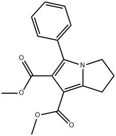 DIMETHYL 5-PHENYL-2,3-DIHYDRO-1H-PYRROLIZINE-6,7-DICARBOXYLATE Struktur