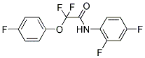 N-(2,4-DIFLUOROPHENYL)-2,2-DIFLUORO-2-(4-FLUOROPHENOXY)ACETAMIDE Struktur