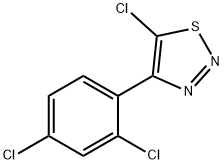 5-CHLORO-4-(2,4-DICHLOROPHENYL)-1,2,3-THIADIAZOLE Struktur