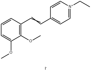 4-(2,3-DIMETHOXYSTYRYL)-1-ETHYLPYRIDINIUM IODIDE Struktur