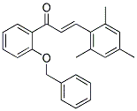 1-[2-(BENZYLOXY)PHENYL]-3-MESITYLPROP-2-EN-1-ONE Struktur