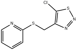 (5-CHLORO-1,2,3-THIADIAZOL-4-YL)METHYL 2-PYRIDINYL SULFIDE Struktur