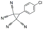 3-(4-CHLOROPHENYL)-1,1,2,2-CYCLOPROPANETETRACARBONITRILE Struktur