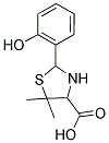 2-(2-HYDROXYPHENYL)-5,5-DIMETHYL-1,3-THIAZOLIDINE-4-CARBOXYLIC ACID Struktur