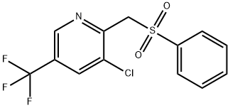 3-CHLORO-2-[(PHENYLSULFONYL)METHYL]-5-(TRIFLUOROMETHYL)PYRIDINE Struktur