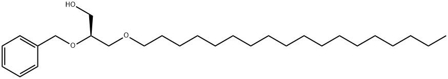 1-O-OCTADECYL-2-O-BENZYL-SN-GLYCEROL Struktur