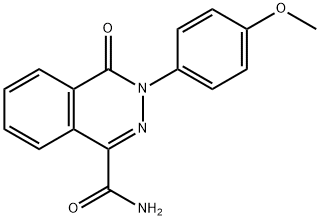 3-(4-METHOXYPHENYL)-4-OXO-3,4-DIHYDRO-1-PHTHALAZINECARBOXAMIDE Struktur