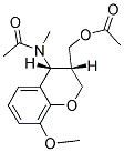 (4-[ACETYL(METHYL)AMINO]-8-METHOXY-3,4-DIHYDRO-2H-CHROMEN-3-YL)METHYL ACETATE Struktur