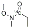 N-METHYL-N-METHOXY PROPIONAMIDE, [1-14C] Struktur