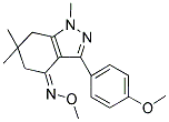 3-(4-METHOXYPHENYL)-1,6,6-TRIMETHYL(5,6,7-TRIHYDRO1H-INDAZOL)-4-O-METHYLOXIME Struktur