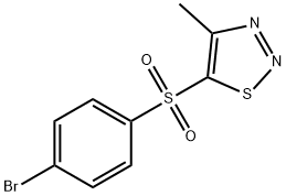 4-BROMOPHENYL 4-METHYL-1,2,3-THIADIAZOL-5-YL SULFONE Struktur