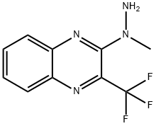 2-(1-METHYLHYDRAZINO)-3-(TRIFLUOROMETHYL)QUINOXALINE Struktur