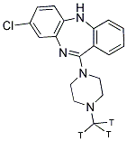 CLOZAPINE, [N-METHYL-3H] Struktur