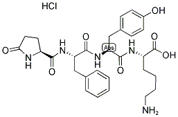 PYR-PHE-TYR-LYS-OH HCL Struktur