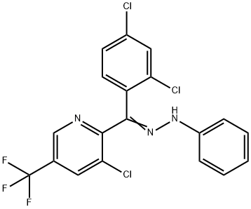 [3-CHLORO-5-(TRIFLUOROMETHYL)-2-PYRIDINYL](2,4-DICHLOROPHENYL)METHANONE N-PHENYLHYDRAZONE Struktur