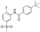 N-[2-FLUORO-5-(METHYLSULPHONYL)PHENYL]-4-TERT-BUTYLBENZAMIDE Struktur