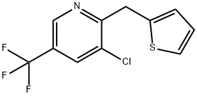 3-CHLORO-2-(2-THIENYLMETHYL)-5-(TRIFLUOROMETHYL)PYRIDINE Struktur