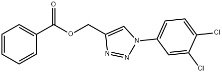 [1-(3,4-DICHLOROPHENYL)-1H-1,2,3-TRIAZOL-4-YL]METHYL BENZENECARBOXYLATE Struktur