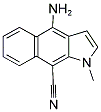 4-AMINO-1-METHYL-1H-BENZO[F]INDOLE-9-CARBONITRILE Struktur