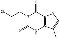 3-(2-CHLOROETHYL)-7-METHYL-1,2,3,4-TETRAHYDROTHIENO[3,2-D]PYRIMIDINE-2,4-DIONE Struktur