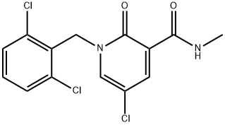 5-CHLORO-1-(2,6-DICHLOROBENZYL)-N-METHYL-2-OXO-1,2-DIHYDRO-3-PYRIDINECARBOXAMIDE Struktur