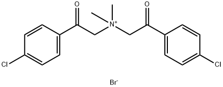 2-(4-CHLOROPHENYL)-N-[2-(4-CHLOROPHENYL)-2-OXOETHYL]-N,N-DIMETHYL-2-OXO-1-ETHANAMINIUM BROMIDE Struktur