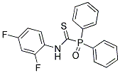 N-(2,4-DIFLUOROPHENYL)OXO(DIPHENYL)PHOSPHORANECARBOTHIOAMIDE Struktur