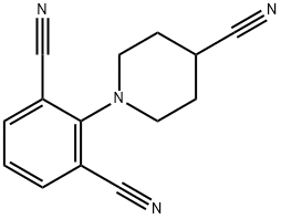 2-(4-CYANOPIPERIDINO)ISOPHTHALONITRILE Struktur