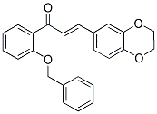 1-[2-(BENZYLOXY)PHENYL]-3-(2,3-DIHYDRO-1,4-BENZODIOXIN-6-YL)PROP-2-EN-1-ONE Struktur