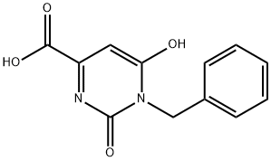 1-BENZYL-6-HYDROXY-2-OXO-1,2-DIHYDRO-4-PYRIMIDINECARBOXYLIC ACID Struktur