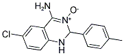 4-AMINO-6-CHLORO-2-(4-METHYLPHENYL)-1,2-DIHYDROQUINAZOLIN-3-IUM-3-OLATE Struktur