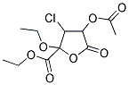 4-ACETOXY-3-CHLORO-2-ETHOXY-5-OXO-2-TETRAHYDROFUROIC ACID ETHYL ETHER Struktur