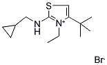 4-(TERT-BUTYL)-2-[(CYCLOPROPYLMETHYL)AMINO]-3-ETHYL-1,3-THIAZOL-3-IUM BROMIDE Struktur