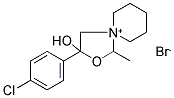 3-(4-CHLOROPHENYL)-3-HYDROXY-1-METHYL-2-OXA-5-AZONIASPIRO[4.5]DECANE BROMIDE Struktur