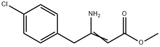 3-AMINO-4-(4-CHLORO-PHENYL)-BUT-2-ENOIC ACID METHYL ESTER Struktur