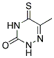 6-METHYL-5-THIOXO-2,3,4,5-TETRAHYDRO-1,2,4-TRIAZIN-3-ONE Struktur