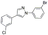 1-(3-BROMOPHENYL)-4-(3-CHLOROPHENYL)-1H-PYRAZOLE Struktur