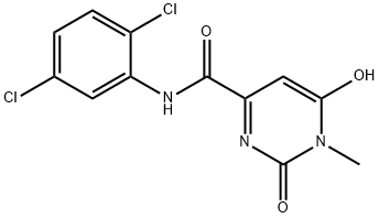 N-(2,5-DICHLOROPHENYL)-6-HYDROXY-1-METHYL-2-OXO-1,2-DIHYDRO-4-PYRIMIDINECARBOXAMIDE Struktur