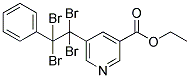 ETHYL 5-(1,1,2,2-TETRABROMO-2-PHENYLETHYL)NICOTINATE Struktur